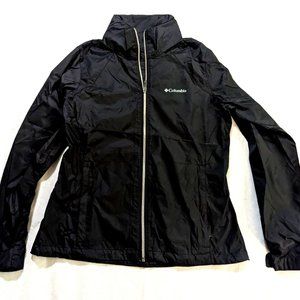 Columbia Black Long Sleeve Rain Coat Jacket